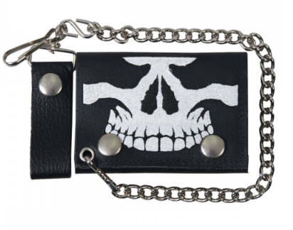 Leather Wallet & Chains